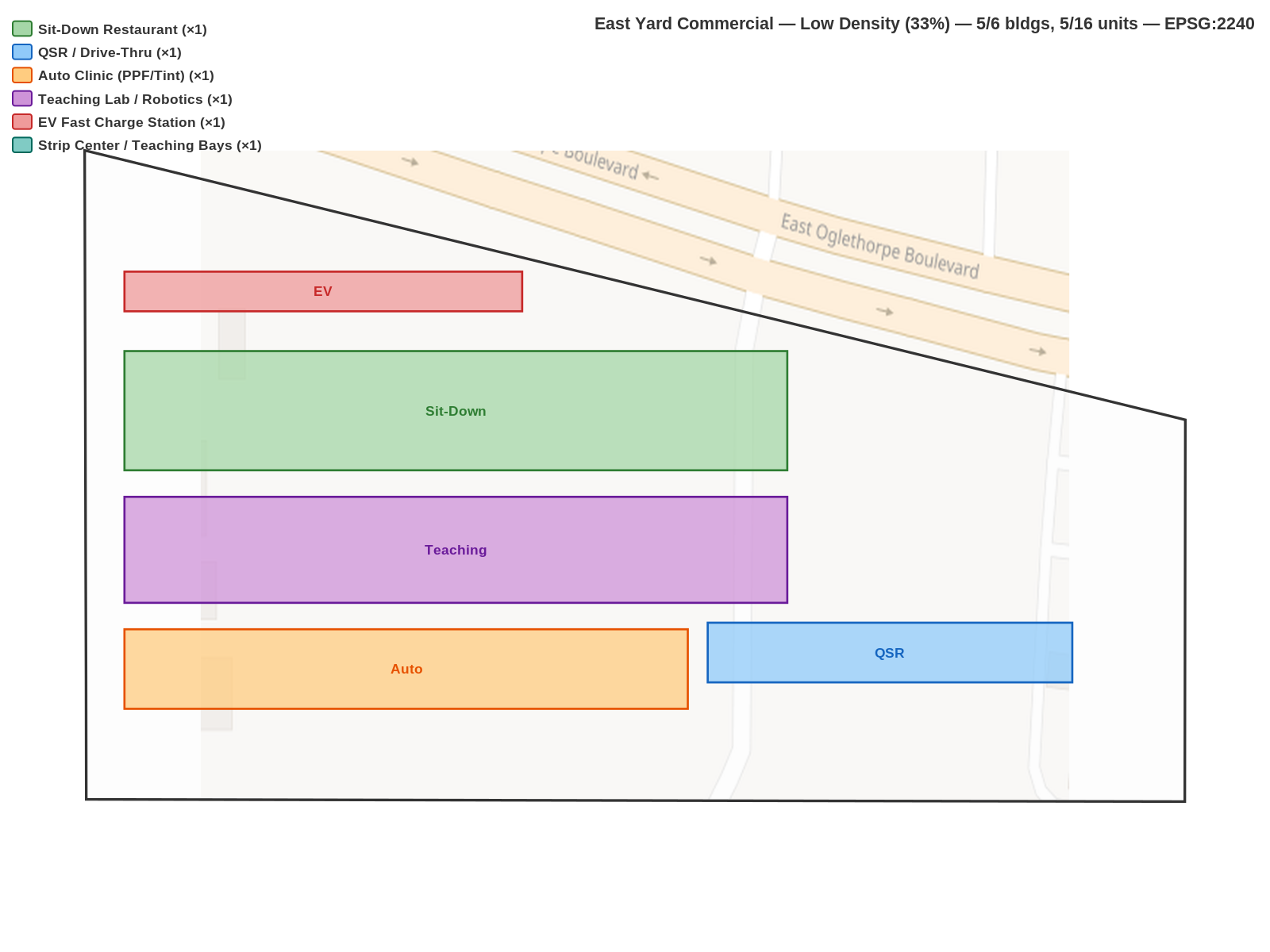 Low density plan