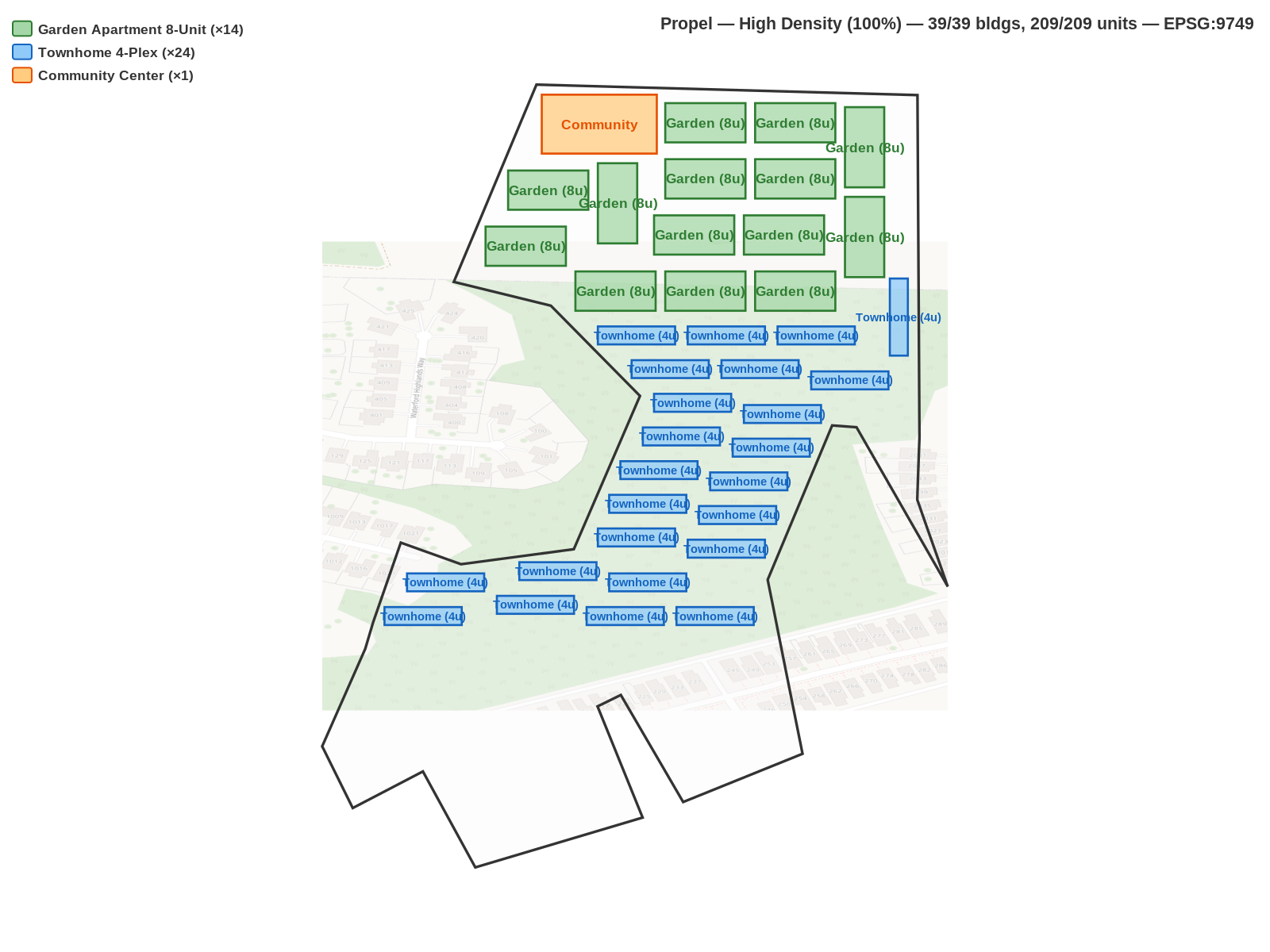 High density plan