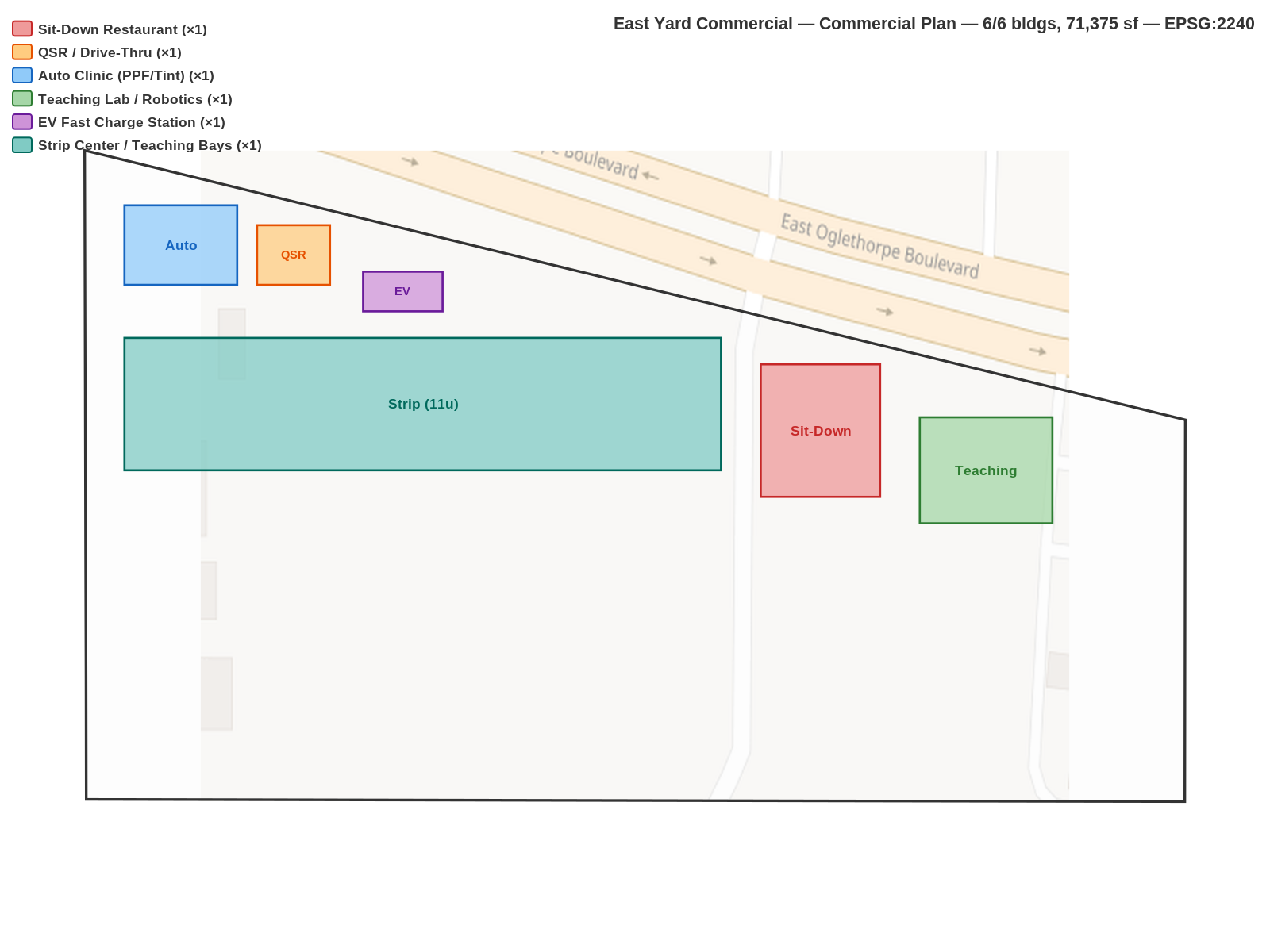 Commercial site plan