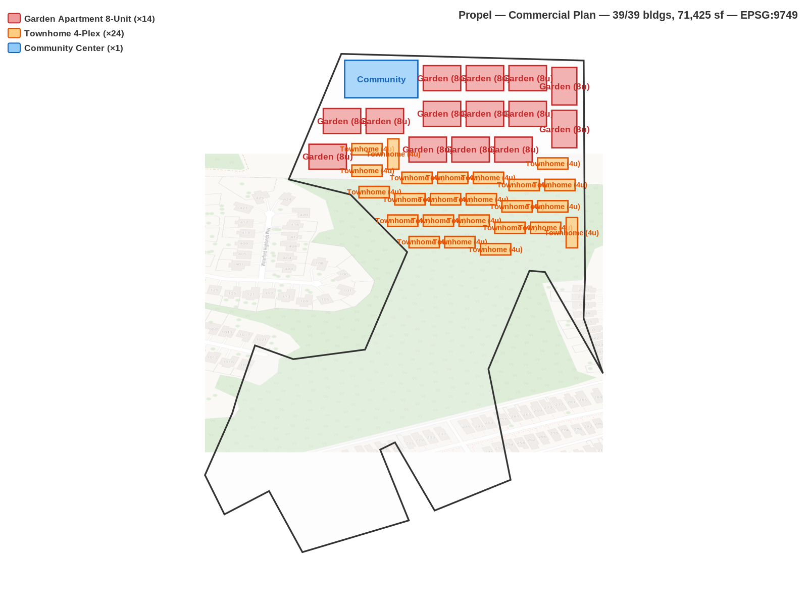 Commercial site plan